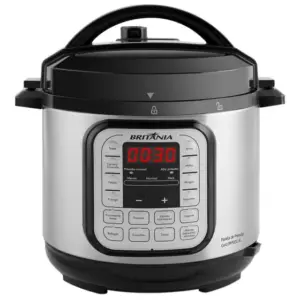 Panela de Pressão Elétrica Digital Britânia 5L BPP02G 66401151 Panela de Pressão Elétrica Digital Britânia 5L BPP02G 66401151
