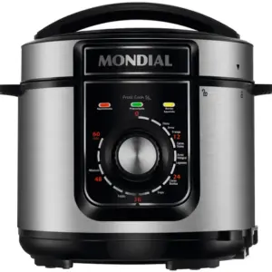 Panela de Pressão Elétrica Mondial Pratic Cook 5L PE-48-5L-I Panela de Pressão Elétrica Mondial Pratic Cook 5L PE-48-5L-I