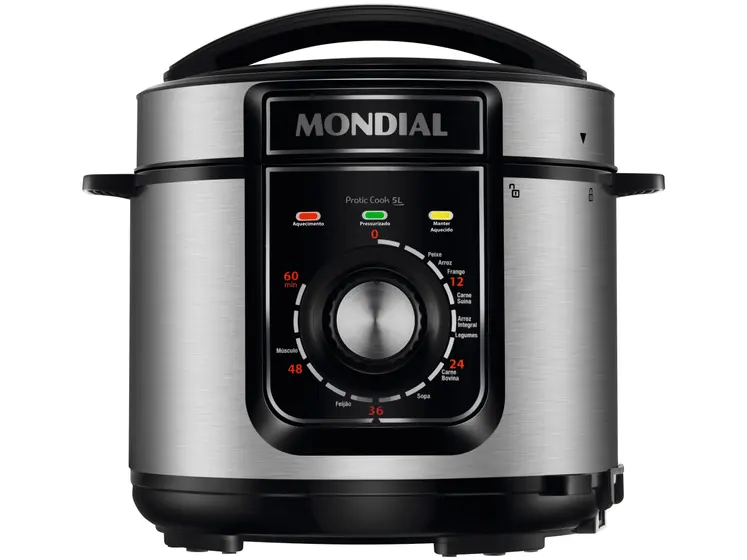Panela de Pressão Elétrica Mondial Pratic Cook 5L PE-48-5L-I