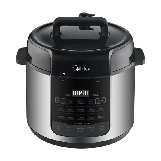 Panela de Pressão Elétrica Midea NutriPro 5L Inox