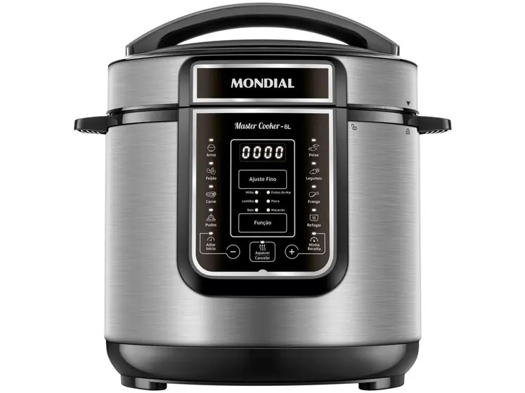 Panela de Pressão Elétrica Digital Mondial Master Cooker 6L PE-60-6L-I