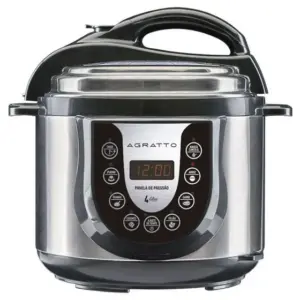 Panela de Pressão Elétrica Agratto 4L 800W Preta com Timer PED-01 Panela de Pressão Elétrica Agratto 4L 800W Preta com Timer PED-01