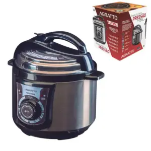 Panela de Pressão Elétrica Agratto 4L Antiaderente com Timer 220V Panela de Pressão Elétrica Agratto 4L Antiaderente com Timer 220V