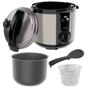 Panela de Pressão Elétrica Antiaderente WAP Prosdócimo GrayStone 5L Aço Inox WPPE2