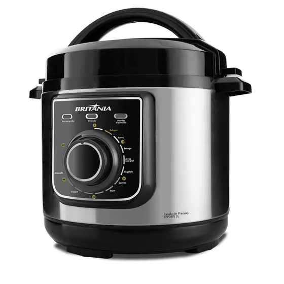 Panela de Pressão Elétrica Britânia Multifuncional 3L 700W BPP01PI