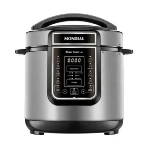 Panela de Pressão Elétrica Digital Mondial 6L Preto e Inox PE-60-6L-I Panela de Pressão Elétrica Digital Mondial 6L Preto e Inox PE-60-6L-I