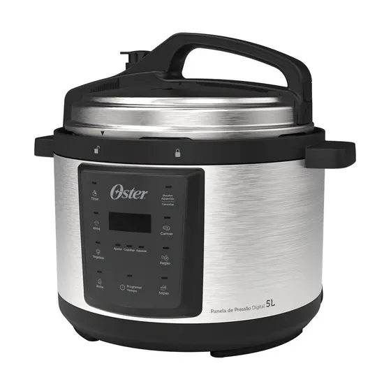 Panela de Pressão Elétrica Digital Oster 5L Antiaderente OPAN920