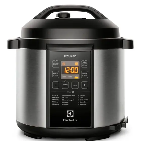 Panela de Pressão Elétrica Electrolux Experience by Rita Lobo 6L Inox PCC20