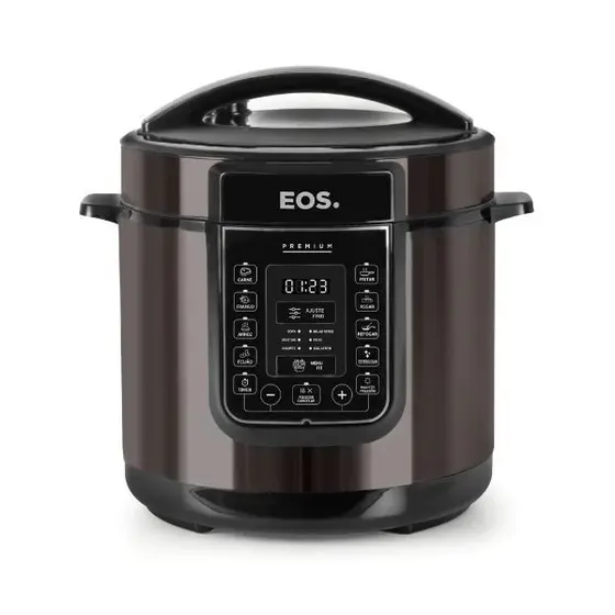 Panela de Pressão Elétrica Digital EOS Multicooker 6L Titanium 220V EPP60DT