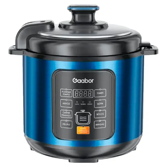 Panela de Pressão Elétrica Gaabor 6L 1000W 8 Funções 127V RC-60E01AS