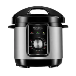 Panela de Pressão Elétrica Mondial 3L 220V Preto Inox Panela de Pressão Elétrica Mondial 3L 220V Preto Inox