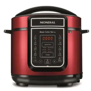Panela de Pressão Elétrica Digital Mondial Master Cooker Red 5L PE-39 Panela de Pressão Elétrica Digital Mondial Master Cooker Red 5L PE-39