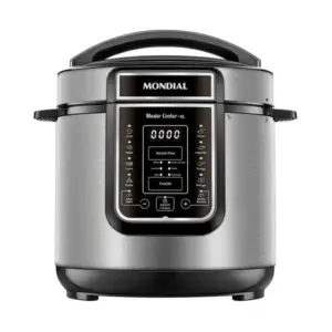 Panela de Pressão Elétrica Digital Mondial Master Cooker 6L Preto Inox 220V PE-60-6L-I Panela de Pressão Elétrica Digital Mondial Master Cooker 6L Preto Inox 220V PE-60-6L-I