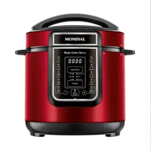 Panela de Pressão Elétrica Mondial 6L Vermelho 127V PE-60-6L-RI Panela de Pressão Elétrica Mondial 6L Vermelho 127V PE-60-6L-RI
