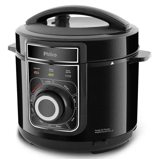 Panela de Pressão Elétrica Philco 5L Preto 220V