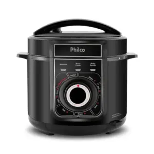Panela de Pressão Elétrica Philco 5L Inox Preta 220V PPP02PI Panela de Pressão Elétrica Philco 5L Inox Preta 220V PPP02PI