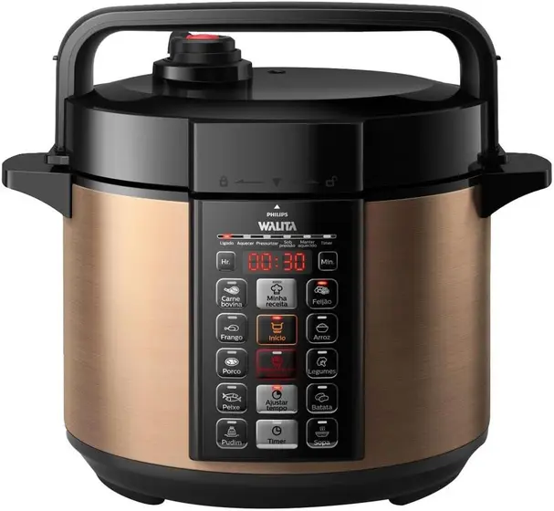 Panela de Pressão Elétrica Digital Philips Walita 5L 900W 220V RI3136