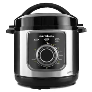 Panela de Pressão Elétrica Multifuncional Britânia 3L 700W 9 Funções Antiaderente 220V BPP01PI