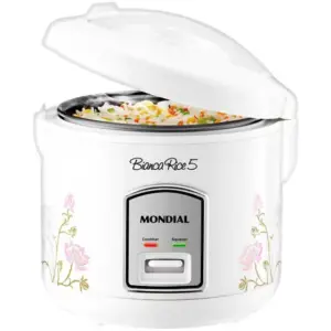 Panela de Arroz Elétrica Mondial Bianca Rice 5 Xícaras 400W 110V