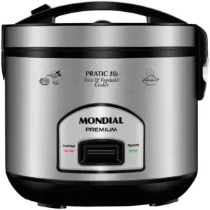 Panela de Arroz Elétrica Mondial Pratic Rice 10i 10 Xícaras 700W PE-42-10X Panela de Arroz Elétrica Mondial Pratic Rice 10i 10 Xícaras 700W PE-42-10X