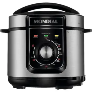 Panela Elétrica de Pressão Mondial 5L 900W Preto Inox 220V PE-48-5L-I Panela Elétrica de Pressão Mondial 5L 900W Preto Inox 220V PE-48-5L-I