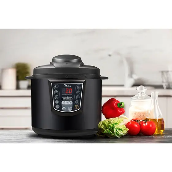 Panela Elétrica de Pressão Midea 6L 1000W Preta