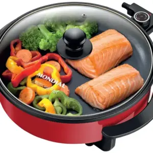 Panela Elétrica Multifuncional Grill Mondial Multicook Red Redonda 3L 1200W PE-28