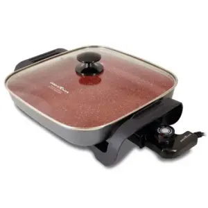 Panela Frigideira Grill Elétrica Britânia Redstone Cerâmica 110V