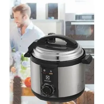 Panela de Pressão Elétrica Electrolux 5L Inox Preto 220V PCE20 4340AABR587
