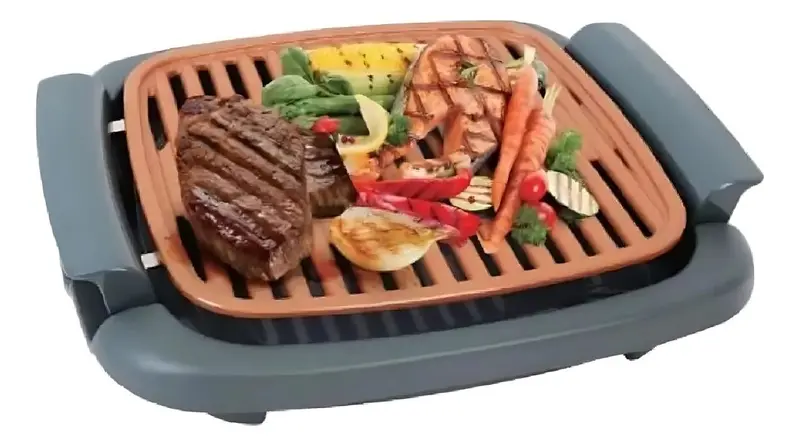 Parrillera Elétrica Portátil Tuff Smoke Less Churrasqueira Sem Fumaça