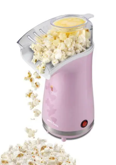 Pipoqueira Elétrica Britânia Poplite Inox 1200W Rosa 127V