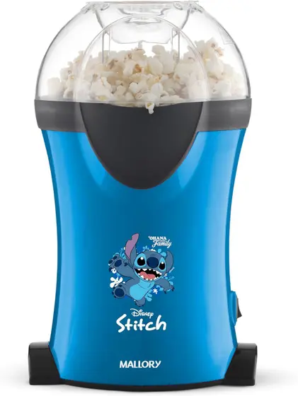 Pipoqueira Elétrica Mallory Disney Stitch 1200W 110V