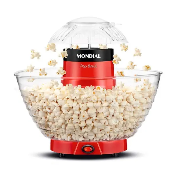Pipoqueira Elétrica Mondial Pop Bowl Vermelha 220V PP-05