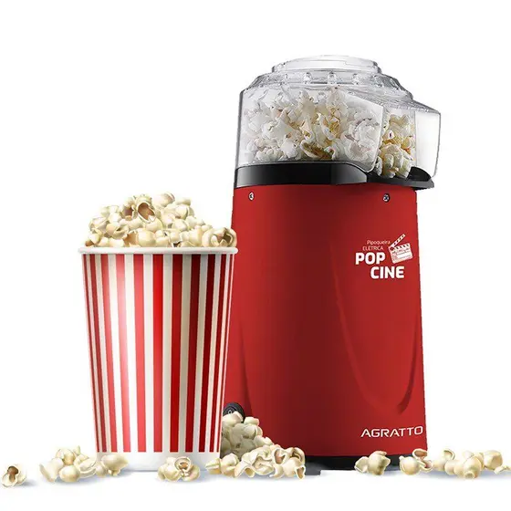 Pipoqueira Elétrica Agratto Pop Cine com Dosador 1200W Vermelha
