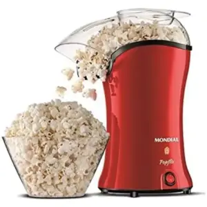 Pipoqueira Elétrica Mondial Popflix sem Óleo 1200W Vermelha