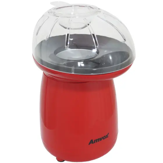 Pipoqueira Elétrica Amvox sem Óleo Ar Quente com Medidor 1200W Vermelha APC 027