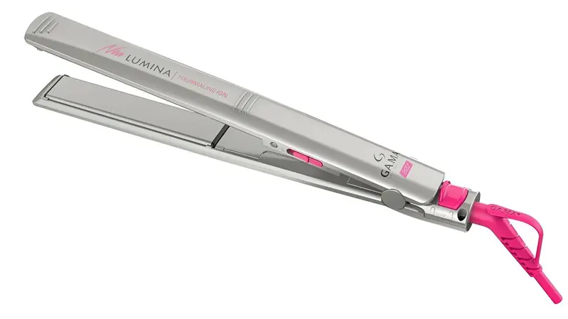 Prancha Alisadora Gama Italy New Lumina Tourmaline Íon 37W Prata/Rosa Bivolt