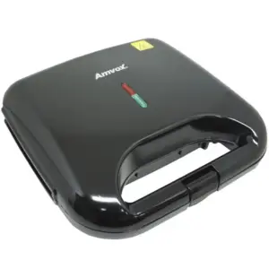 Sanduicheira e Grill Elétrica Amvox Dupla Antiaderente Preta 750W 220V AMS 370 BLACK Sanduicheira e Grill Elétrica Amvox Dupla Antiaderente Preta 750W 220V AMS 370 BLACK