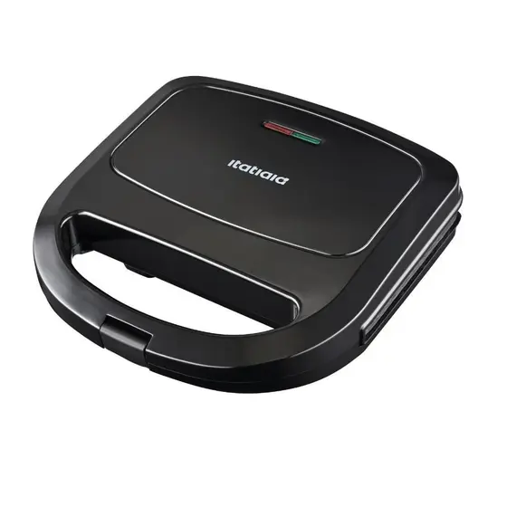 Sanduicheira e Grill Elétrica Itatiaia Essencial Preto 750W 127V