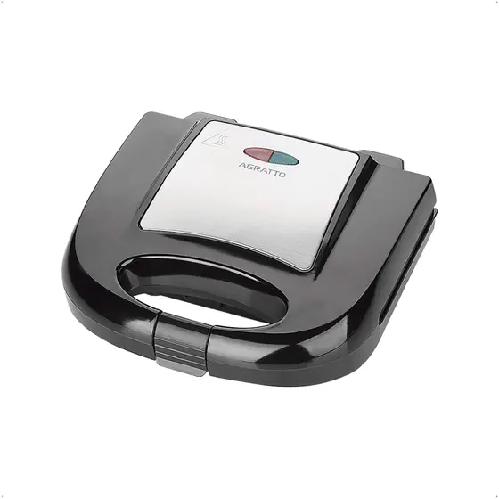 Sanduicheira e Grill Elétrico Agratto Inox 750W 127V 2 SID – 8383