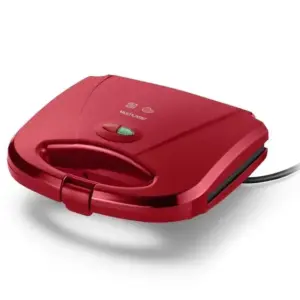 Sanduicheira e Grill Elétrico Multilaser Chapa Dupla Ondulada Antiaderente Vermelha 750W 127V CE148 Sanduicheira e Grill Elétrico Multilaser Chapa Dupla Ondulada Antiaderente Vermelha 750W 127V CE148