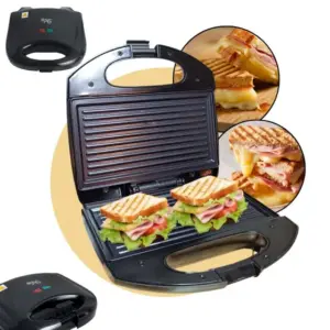 Sanduicheira e Mini Grill Elétrico A5 Importadora Boston Baquelite Preta Antiaderente 750W 127V/220V Sanduicheira e Mini Grill Elétrico A5 Importadora Boston Baquelite Preta Antiaderente 750W 127V/220V