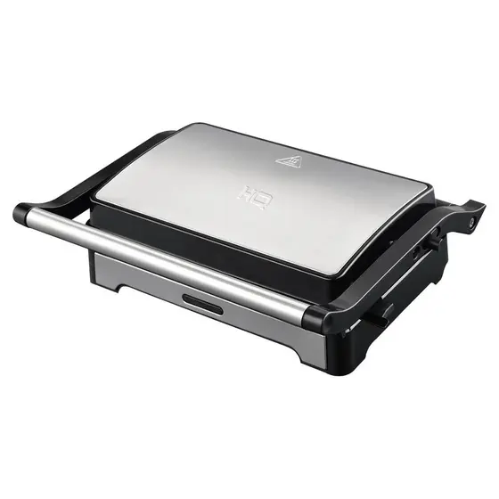 Sanduicheira e Mini Grill HQ Inox Antiaderente Abertura 180° 1000W 127V HQ-SG002