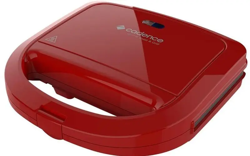 Sanduicheira Elétrica Cadence Luxx Red Antiaderente 750W 220V