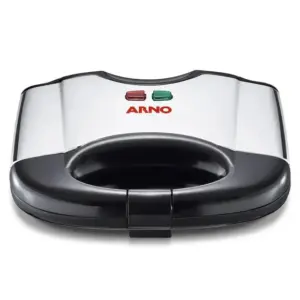 Sanduicheira Elétrica Arno Compacta Grill Inox 127V SACS