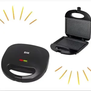 Sanduicheira Elétrica Grill BAK Inox 750W 110V BK-SAND750 Sanduicheira Elétrica Grill BAK Inox 750W 110V BK-SAND750
