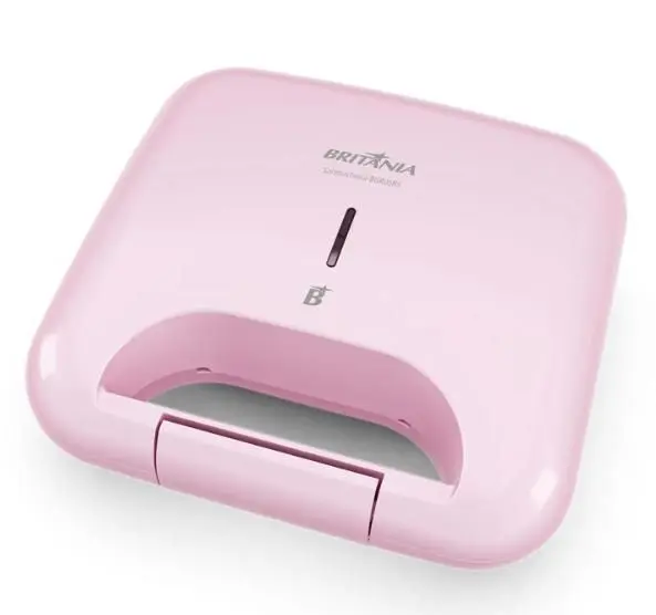 Sanduicheira Elétrica Britânia Luxx Pink Antiaderente 750W 220V
