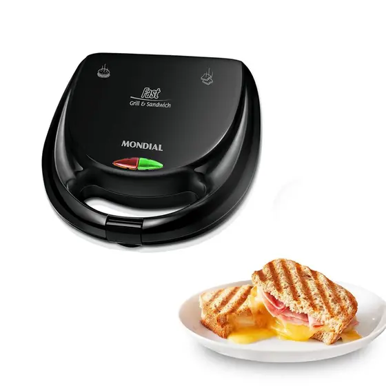 Sanduicheira Elétrica Mondial Fast Grill Premium 750W 110V S12