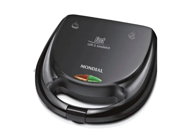 Sanduicheira Mondial Fast Grill Sandwich Preto 750W 127V S12