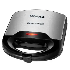 Sanduicheira Grill Mondial Master Grill Inox Preta 127V S20 Sanduicheira Grill Mondial Master Grill Inox Preta 127V S20